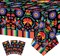 3-Pack Mexican Fiesta Tablecloth 108x54in – Cinco de Mayo & Day of the Dead Party Decor